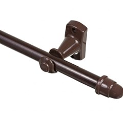 VARAO P/CORTINA (KIT) 19MM X 2 5MT IMBUIA - NOVO HORIZONTE