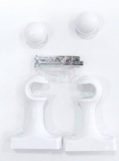 KIT SUPORTE P/VARAO CORTINA 19MM BRANCO - NOVO HORIZONTE