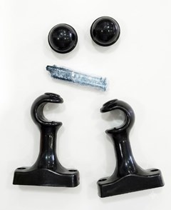 KIT SUPORTE P/VARAO CORTINA 19MM IMBUIA - NOVO HORIZONTE