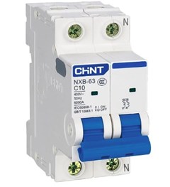 DISJUNTOR DIN BIPOLAR  10A 6KA NXB-63 - CHINT