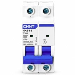 DISJUNTOR DIN BIPOLAR  40A 6KA NXB-63 - CHINT