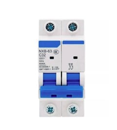 DISJUNTOR DIN BIPOLAR  32A 6KA NXB-63 - CHINT