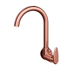 TORNEIRA PLASTICA COZINHA PAREDE BICA MOVEL 1/2 E 3/4 ALLURE DECORE ROSE GOLD - VIQUA