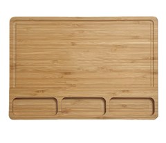 TABUA P/ CHURRASCO EM BAMBU C/3 DIVISORIAS - GRILAZER