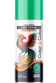 TINTA SPRAY USO GERAL 350ML VERDE CLARO - COLOR&COLA