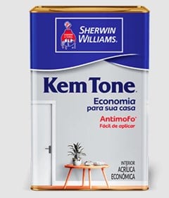 TINTA ACRILICA FOSCO INTERNO 18LT KEM TONE CINZA ALPES - SHERWIM WILLIAMS