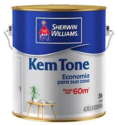 TINTA ACRILICA FOSCO INTERNO 3 6LT KEM TONE ELEMENTO CINZA - SHERWIM WILLIAMS
