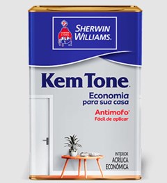 TINTA ACRILICA FOSCO INTERNO 18LT KEM TONE PRETO - SHERWIM WILLIAMS