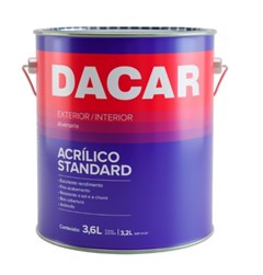 TINTA ACRILICA FOSCO 3.6LT STANDARD PEROLA - DACAR