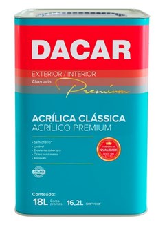 TINTA ACRILICA 16.2LT SEMI BRILHO BASE A - DACAR