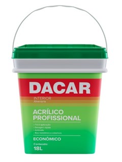 TINTA ACRILICA FOSCO 18LT PROFISSIONAL RUBI - DACAR