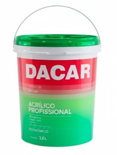 TINTA ACRILICA FOSCO 3.6LT PROFISSIONAL VERDE TROPICAL - DACAR