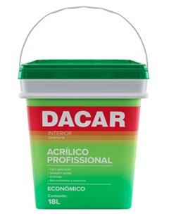 TINTA ACRILICA FOSCO 18LT PROFISSIONAL TANGERINA - DACAR